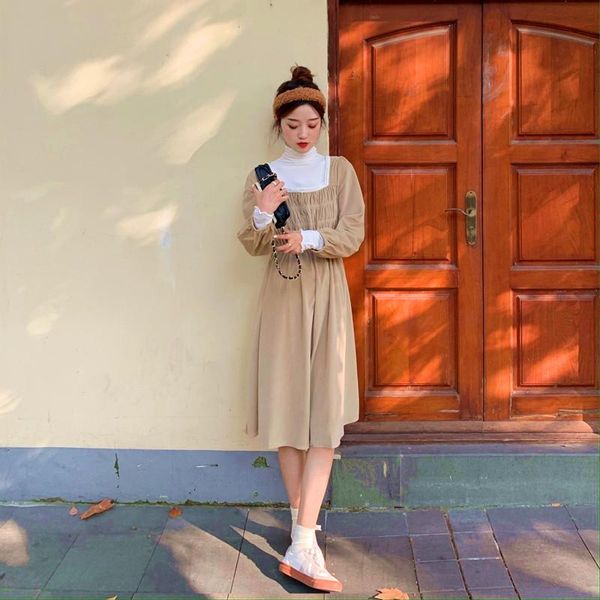 make firm offers new joining together the han edition lace collar fashion temperament show thin waist dress, Black;gray 
make firm offers new joining together the han edition lace collar fashion temperament show thin waist dress, Black;gray