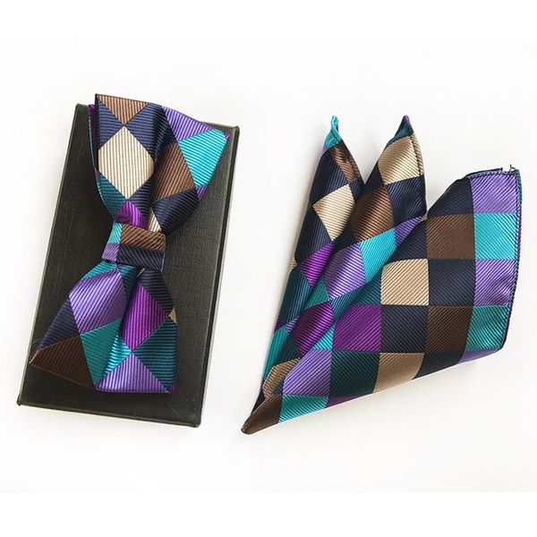 bow ties men's multi color stitching grid jacquard self tie pocket square set wedding party, Black;gray
bow ties men's multi color stitching grid jacquard self tie pocket square set wedding party, Black;gray