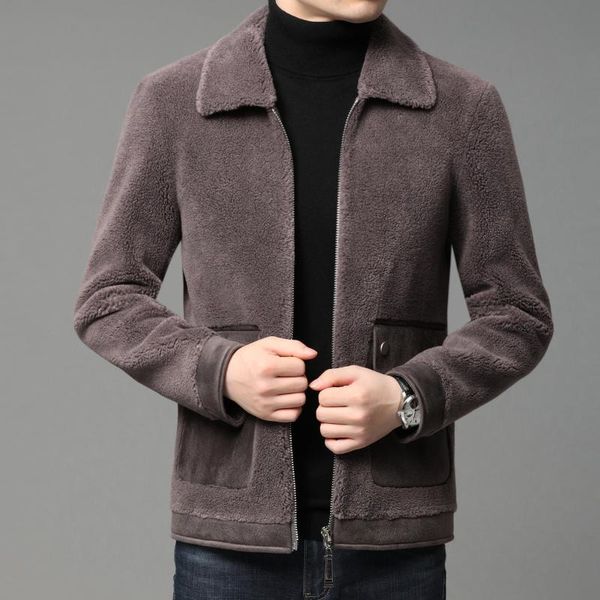 men's wool & blends brief paragraph young and middle-aged men of fund 2021 autumn winters is pure color coat lapel warm, Black 
men's wool & blends brief paragraph young and middle-aged men of fund 2021 autumn winters is pure color coat lapel warm, Black