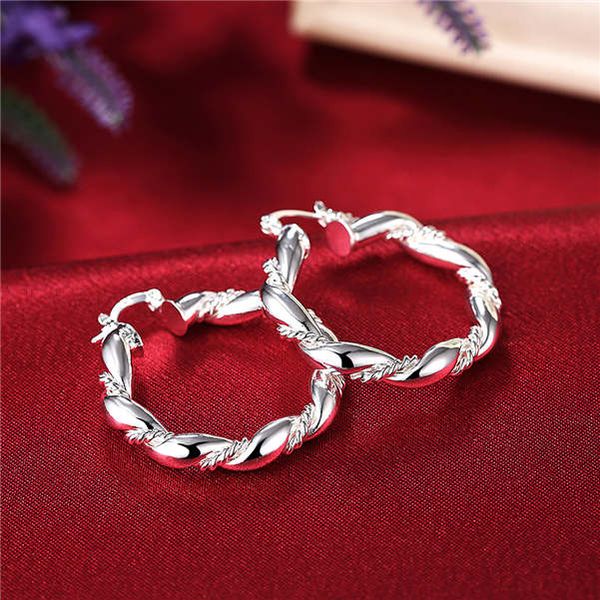 women's twisted rope hoop sterling silver plated earrings size diameter 3.8cm dmse156,fashion 925 silver plate earring jewelry hoop & h, Golden;silver
women's twisted rope hoop sterling silver plated earrings size diameter 3.8cm dmse156,fashion 925 silver plate earring jewelry hoop & h, Golden;silver