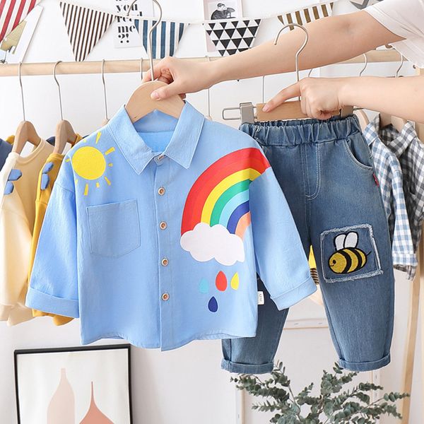 toddler baby boy girls casual clothes set outfits 2020 autumn boys sports clothes fashion print t-shirt jeans suits kid clothingx1019, White
toddler baby boy girls casual clothes set outfits 2020 autumn boys sports clothes fashion print t-shirt jeans suits kid clothingx1019, White