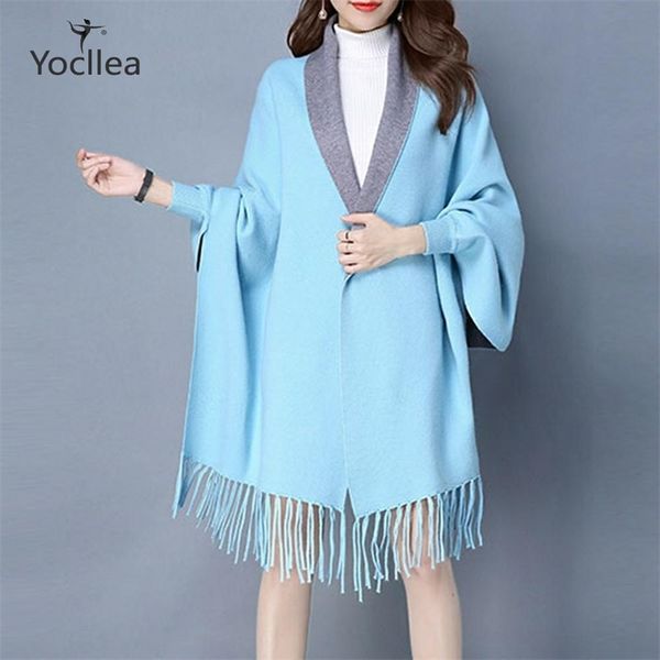 autumn capes coat winter ponchos for women chinese style jacquard knitted tassel open stitch wool coat female scarf coats 201214, Black
autumn capes coat winter ponchos for women chinese style jacquard knitted tassel open stitch wool coat female scarf coats 201214, Black
