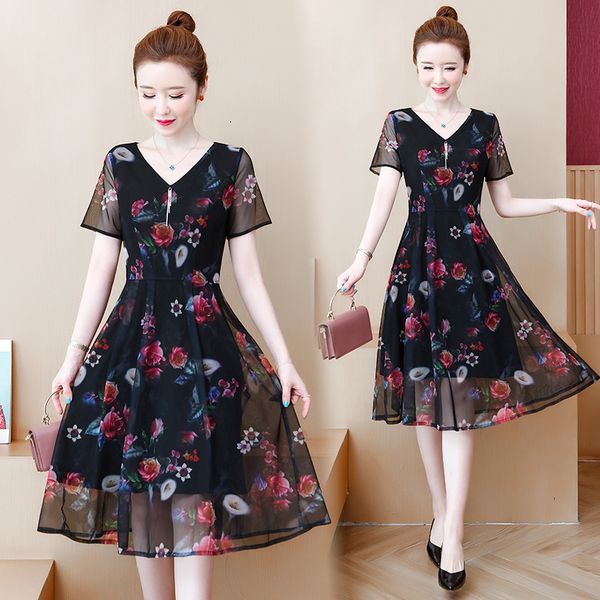 female plus size dressed summer dress with cleavage in pink v mesh floral impression casual skinny skater beach onix, Black;gray
female plus size dressed summer dress with cleavage in pink v mesh floral impression casual skinny skater beach onix, Black;gray