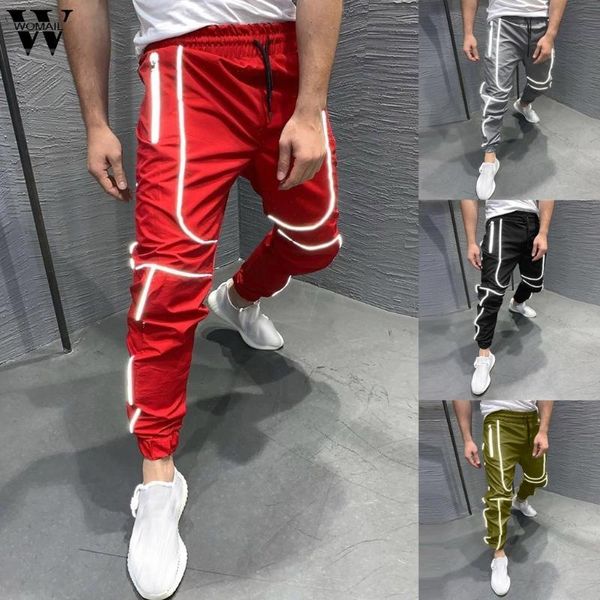 men pant jogger reflective casual pants fitness men sportswear tracksuit pencil sweatpants trouser gyms harajuku streetwear, Black
men pant jogger reflective casual pants fitness men sportswear tracksuit pencil sweatpants trouser gyms harajuku streetwear, Black