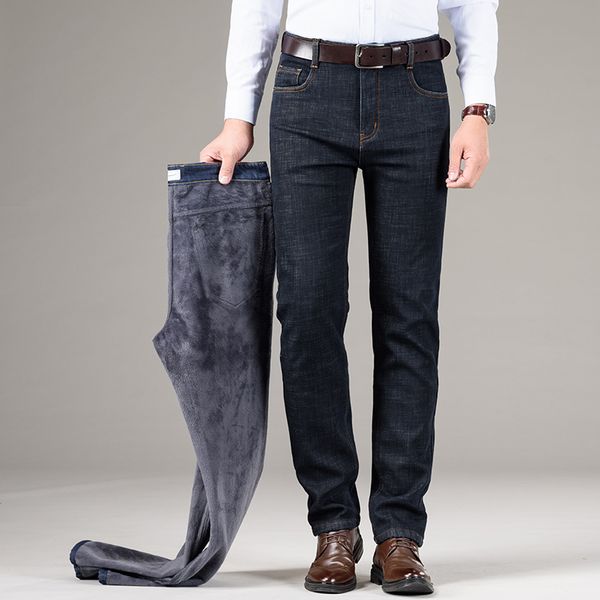 denim pants high-quality men new fashion winter business velour fit to thicken male trousers of the blue black mark
denim pants high-quality men new fashion winter business velour fit to thicken male trousers of the blue black mark