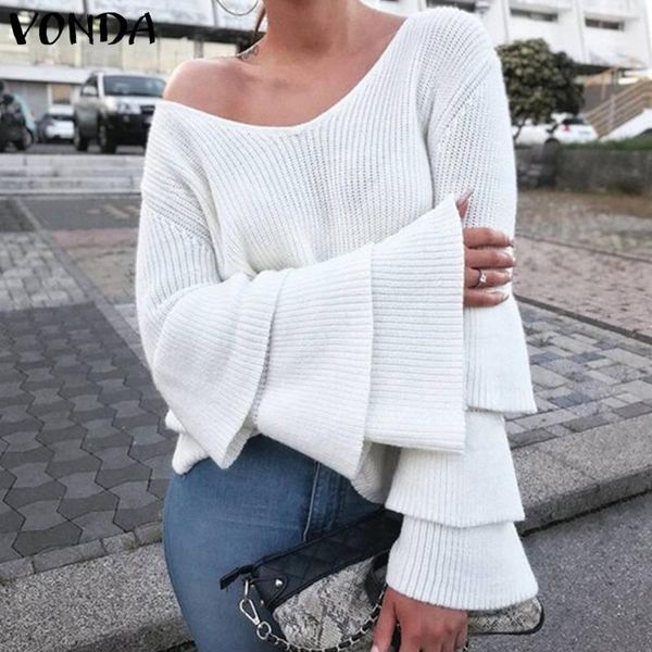 women long sleeve blouse wutumn winter solid sweaters vonda casusl o neck basic shirts plus size elegant femme blusas s-5xl1, White
women long sleeve blouse wutumn winter solid sweaters vonda casusl o neck basic shirts plus size elegant femme blusas s-5xl1, White