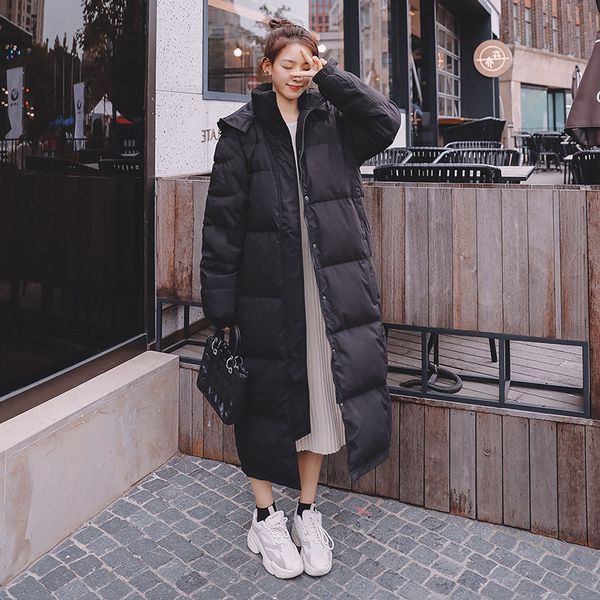 black down cotton coat long 2020 women's new loose straight cotton-padded clothes thick oversise hooded puffer jacket
black down cotton coat long 2020 women's new loose straight cotton-padded clothes thick oversise hooded puffer jacket