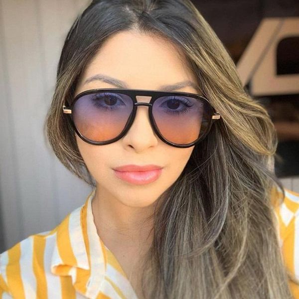 sunglasses fashion round oversized women vintage brand designer big frames gradient blue pink shades men eyewear uv400 gift, White;black
sunglasses fashion round oversized women vintage brand designer big frames gradient blue pink shades men eyewear uv400 gift, White;black