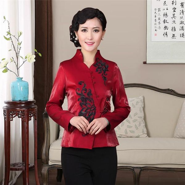 jacket spring and autumn long-sleeved ladies wine red festive middle-aged mother married tang suit jacket chinese wedding dress1, Black;brown
jacket spring and autumn long-sleeved ladies wine red festive middle-aged mother married tang suit jacket chinese wedding dress1, Black;brown
