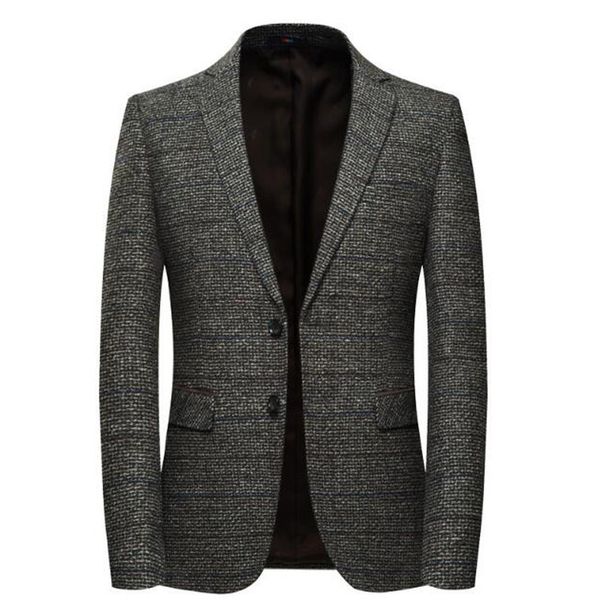 2021 male wool striped elbow tweed blazers blazer casual business jacket shierxi 99un, White;black
2021 male wool striped elbow tweed blazers blazer casual business jacket shierxi 99un, White;black