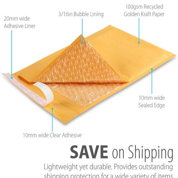 10pcs 7sizes kraft paper bubble envelopes bags padded mailers shipping envelope with bubble packaging bags courier storage wmtqbu
10pcs 7sizes kraft paper bubble envelopes bags padded mailers shipping envelope with bubble packaging bags courier storage wmtqbu