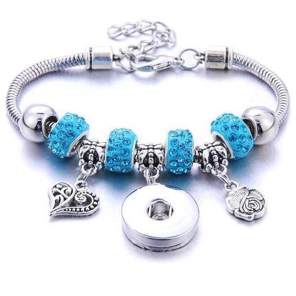 2019 new heart snap button bracelet lobster buckle snake chain bangles beaded snap bracelet fit 18mm snap buttons bbybgr, Golden;silver
2019 new heart snap button bracelet lobster buckle snake chain bangles beaded snap bracelet fit 18mm snap buttons bbybgr, Golden;silver