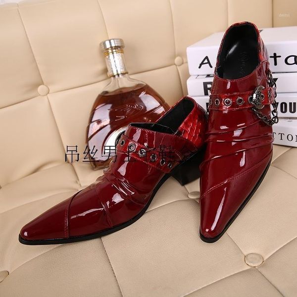 men's 6cm heightening shoes individuality wine red genuine cow leather spring barber shoes1, Black
men's 6cm heightening shoes individuality wine red genuine cow leather spring barber shoes1, Black