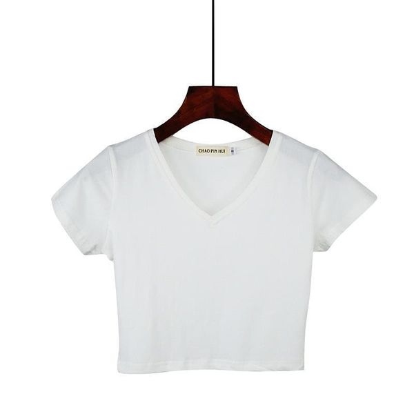 crop women 2020 summer cotton loose casual blusas white t shirt thin female v-neck short sleeve tee shirts 7 colors
crop women 2020 summer cotton loose casual blusas white t shirt thin female v-neck short sleeve tee shirts 7 colors