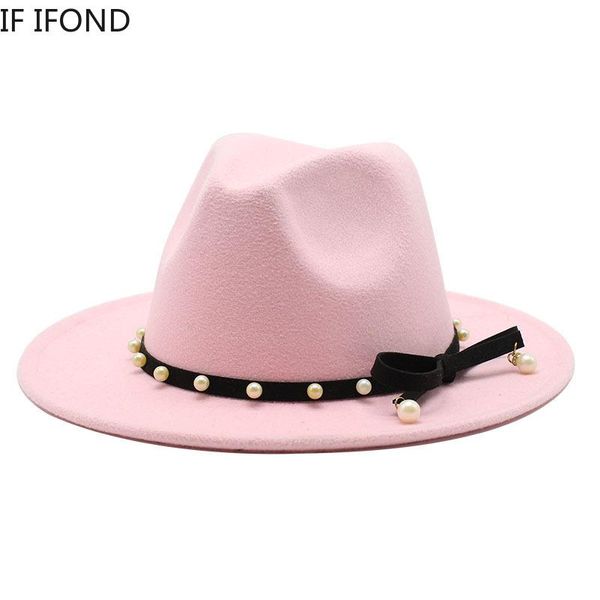 wide brim hats winter wool jazz felt fedoras hat for women ladies fashion party pink solid caps, Blue;gray
wide brim hats winter wool jazz felt fedoras hat for women ladies fashion party pink solid caps, Blue;gray
