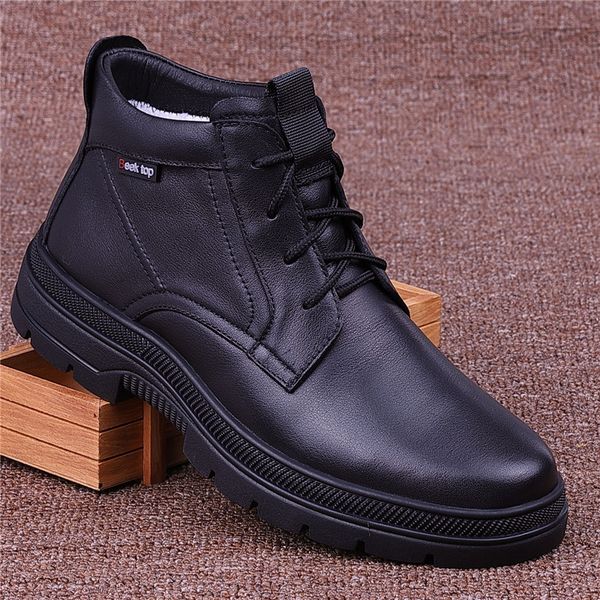 business office casual formal men dressed in wool genuine snow winter shoes warm skin boot gentleman boots b13t, Black
business office casual formal men dressed in wool genuine snow winter shoes warm skin boot gentleman boots b13t, Black