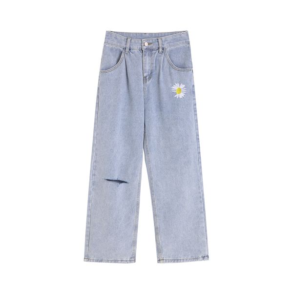 y2k baggy jeans womens 90s embroidery daisy flower straight leg denim trousers spring summer high waist hole pants ladies casual y1214, Blue
y2k baggy jeans womens 90s embroidery daisy flower straight leg denim trousers spring summer high waist hole pants ladies casual y1214, Blue