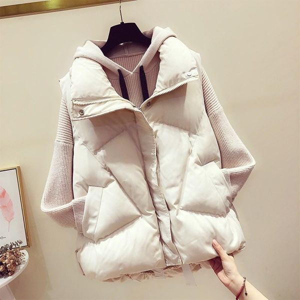 2020 casual solid breasted cotton vest coat women windproof sleeveless waistcoat warm jackets vest female, Black
2020 casual solid breasted cotton vest coat women windproof sleeveless waistcoat warm jackets vest female, Black