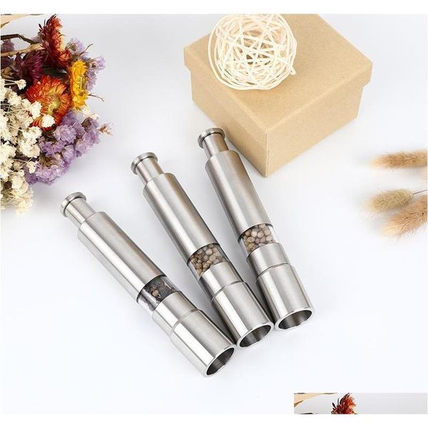 stainless steel pepper grinder portable manual pepper muller seasoning grinding milling machine mini cook jllpxk bdesybag
stainless steel pepper grinder portable manual pepper muller seasoning grinding milling machine mini cook jllpxk bdesybag