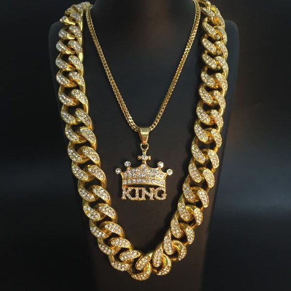 pendant necklaces 2cm hip hop men's necklace out cuban crown king cross miami crystal symbol rock set of jewelry, Silver
pendant necklaces 2cm hip hop men's necklace out cuban crown king cross miami crystal symbol rock set of jewelry, Silver