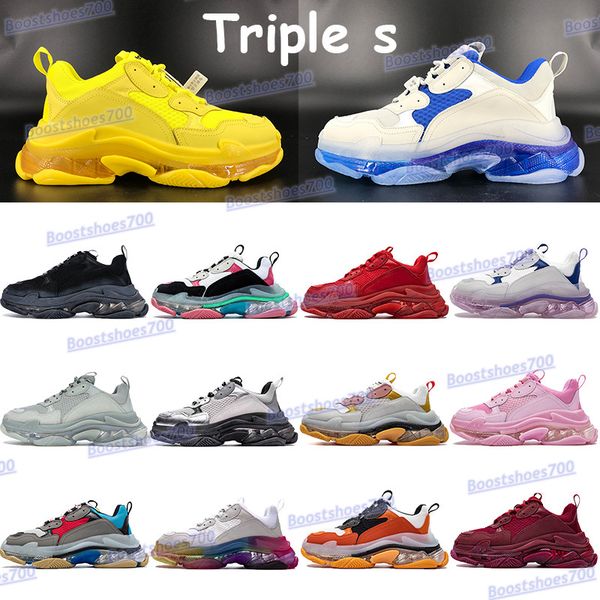 mens platform shoes triple-s clear sole beige neon green yellow red grey rainbow white blue navy fluo bordeaux casual sneaker, Black
mens platform shoes triple-s clear sole beige neon green yellow red grey rainbow white blue navy fluo bordeaux casual sneaker, Black