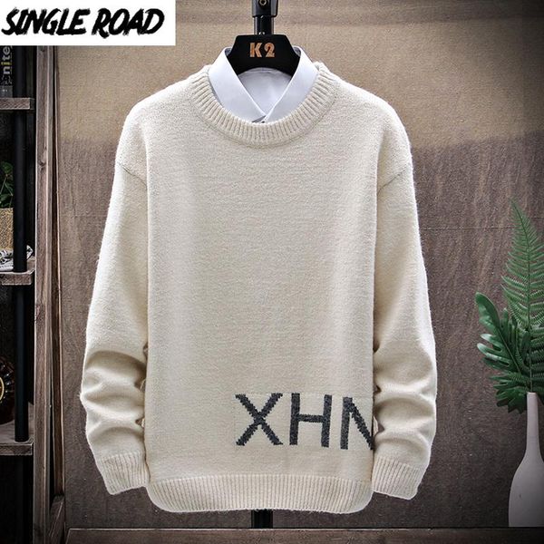 singleroad mens knitted sweater men 2020 winter solid plain sweaters pullover jumper harajuku korean causal white sweater men, White;black
singleroad mens knitted sweater men 2020 winter solid plain sweaters pullover jumper harajuku korean causal white sweater men, White;black