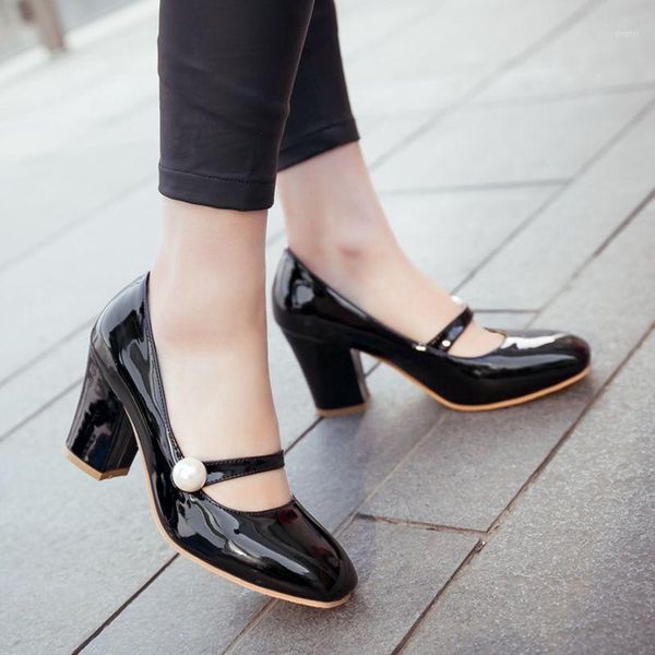 agodor 2020 fashion women patent leather mary janes pumps high block heel all match ladies pumps new spring shoes size 34-481, Black
agodor 2020 fashion women patent leather mary janes pumps high block heel all match ladies pumps new spring shoes size 34-481, Black