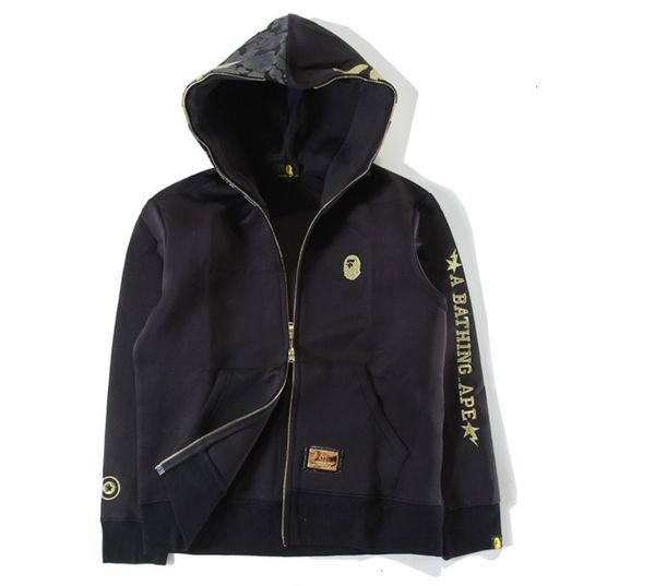 fashion embroidery shark space cotton hooded sweater casual cardigan large men's coat, Black
fashion embroidery shark space cotton hooded sweater casual cardigan large men's coat, Black