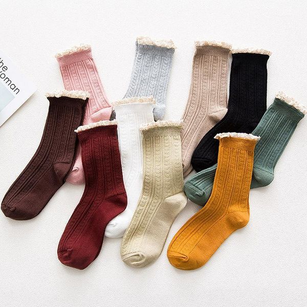 new breathable lace solid socks sweet lady women combed cotton soft cute girls handmade lacework socks1, Black;white
new breathable lace solid socks sweet lady women combed cotton soft cute girls handmade lacework socks1, Black;white