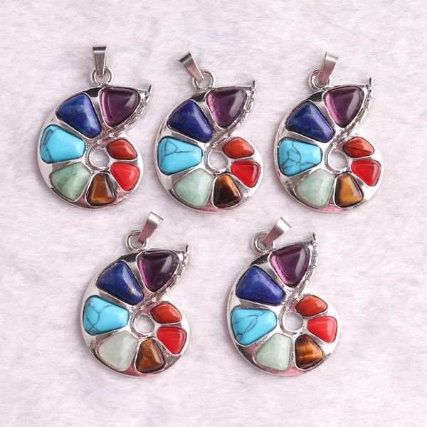 6/12pcs wholesale 7 chakra energy necklace pendant natural stone reiki healing pendulum wicca charm fashion jewelry making q1209, Bronze;silver
6/12pcs wholesale 7 chakra energy necklace pendant natural stone reiki healing pendulum wicca charm fashion jewelry making q1209, Bronze;silver