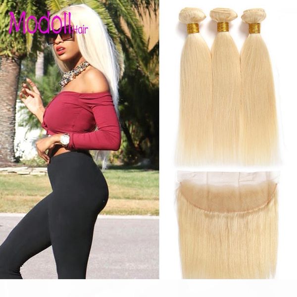 modoll 613 blonde bundles with frontal ear to ear straight human hair bundles blonde brazilian remy hair weave 3 bundles with closure dhgate, Black;brown
modoll 613 blonde bundles with frontal ear to ear straight human hair bundles blonde brazilian remy hair weave 3 bundles with closure dhgate, Black;brown