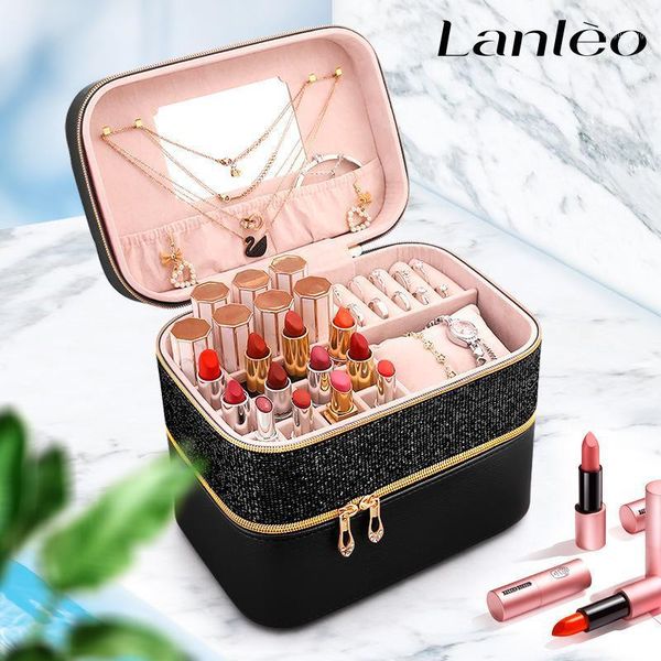 cosmetic bags & cases large capacity two layer storage box dustproof jewelry suitcase with mirror1
cosmetic bags & cases large capacity two layer storage box dustproof jewelry suitcase with mirror1