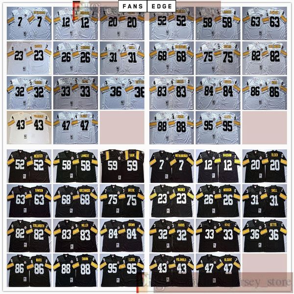 ncaa football retro vintage 36 jerome bettis joe greene troy polamalu mel blount mike webster jack lambert dawson lc greenwood jerseys men, Black;red
ncaa football retro vintage 36 jerome bettis joe greene troy polamalu mel blount mike webster jack lambert dawson lc greenwood jerseys men, Black;red