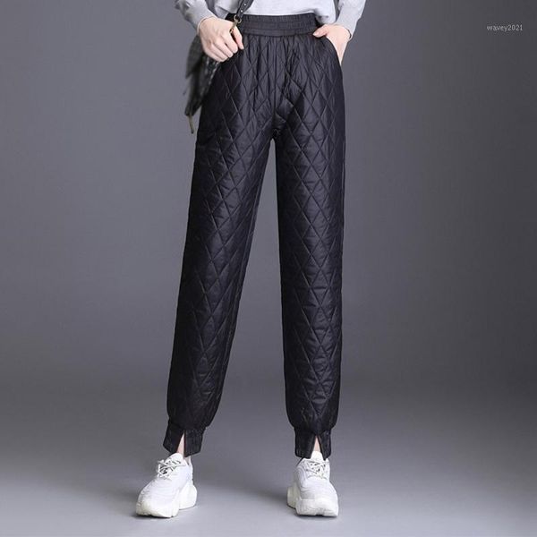 women's pants & capris women's casual winter warm duck down midi elastic waist slim ankle-length trousers plus size fashion ladies, Black;white
women's pants & capris women's casual winter warm duck down midi elastic waist slim ankle-length trousers plus size fashion ladies, Black;white