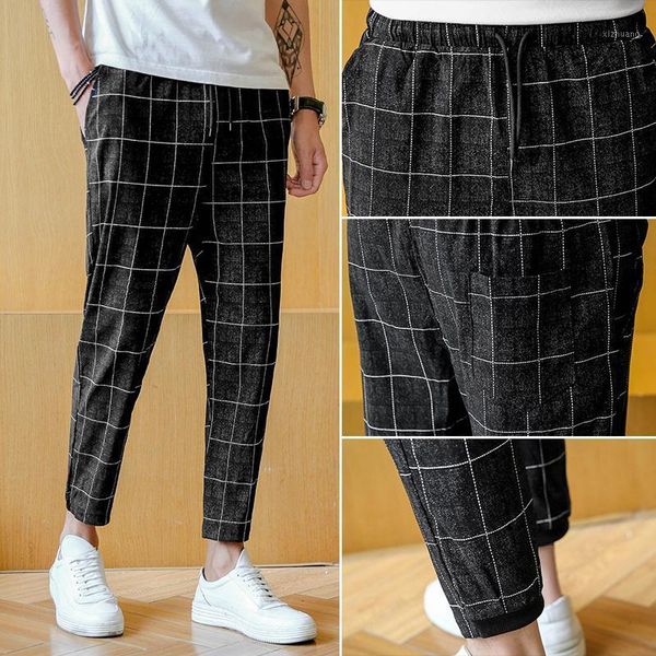 men's pants 2021 summer fashion trend lattice teenagers handsome men casual cotton leisure plaid male trousers tide sweatpants homme1, Black
men's pants 2021 summer fashion trend lattice teenagers handsome men casual cotton leisure plaid male trousers tide sweatpants homme1, Black