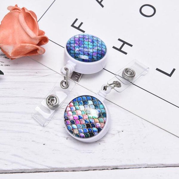 keychains women badge reel retractable keychain mermaid scales pattern ic identification card pass id holder keyring key chain, Silver
keychains women badge reel retractable keychain mermaid scales pattern ic identification card pass id holder keyring key chain, Silver