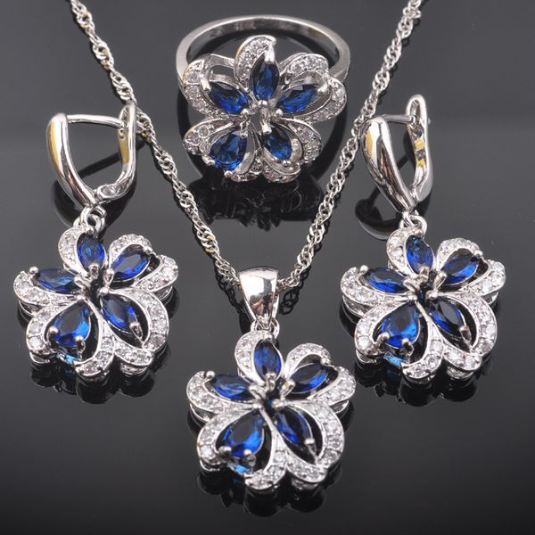 women's silver color jewelry sets blue crystal wedding jewellry zirconia earrings pendant necklace rings qz0532 201006
women's silver color jewelry sets blue crystal wedding jewellry zirconia earrings pendant necklace rings qz0532 201006