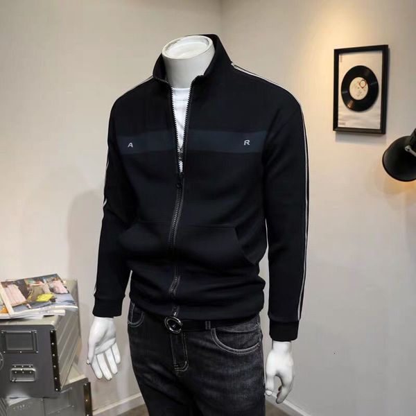 2021 goal male sweater cardigan zipper side stripe embroidered sports jacket spring tide autumn winter 71i1, Black
2021 goal male sweater cardigan zipper side stripe embroidered sports jacket spring tide autumn winter 71i1, Black
