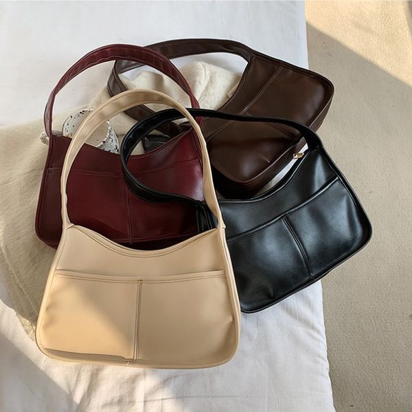 women pure color underarm bags simple style casual tote bag fashion baguette handbags female elegant shoulder purses
women pure color underarm bags simple style casual tote bag fashion baguette handbags female elegant shoulder purses
