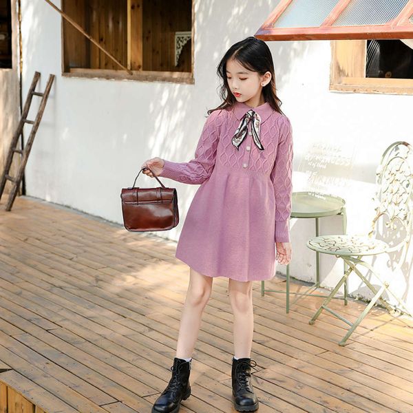 versatile girls' autumn winter 2020 temperament new long bottomed sweater children's drs vfpf, Red;yellow
versatile girls' autumn winter 2020 temperament new long bottomed sweater children's drs vfpf, Red;yellow