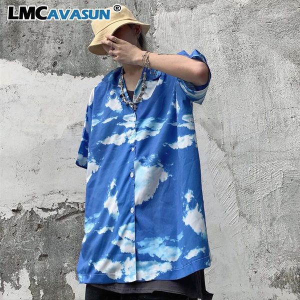 lmcavasun tie dye cloud print contrast harajuku oversized loose shirt streetwear hip hop button summer windbreaker blouse1, White
lmcavasun tie dye cloud print contrast harajuku oversized loose shirt streetwear hip hop button summer windbreaker blouse1, White
