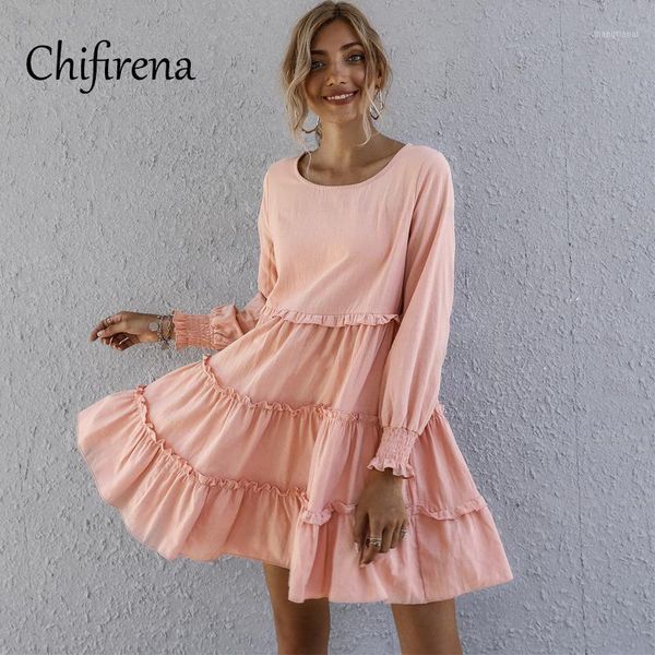 chifirena elegant o neck loose women dress 2020 autumn solid long sleeve cake dresses woman winter loose holiday beach vestidos1, Black;gray
chifirena elegant o neck loose women dress 2020 autumn solid long sleeve cake dresses woman winter loose holiday beach vestidos1, Black;gray