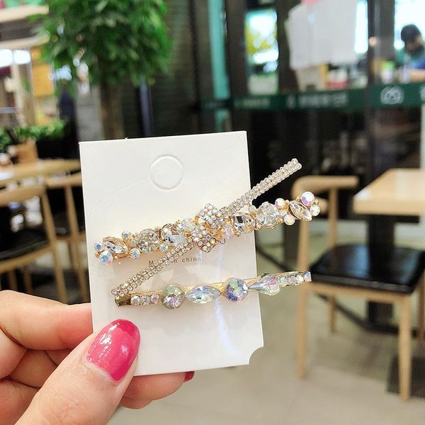 hair accessories 2 pcs korean exquisite geometry rhinestones duckbill clip headdress fashion women's hairpins simple female
hair accessories 2 pcs korean exquisite geometry rhinestones duckbill clip headdress fashion women's hairpins simple female