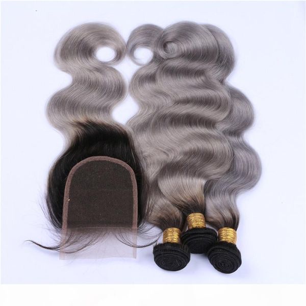wholesale grey ombre brazilian human hair bundles with closure body wave black and siver grey two tone ombre 4x4 lace closure with weaves
wholesale grey ombre brazilian human hair bundles with closure body wave black and siver grey two tone ombre 4x4 lace closure with weaves