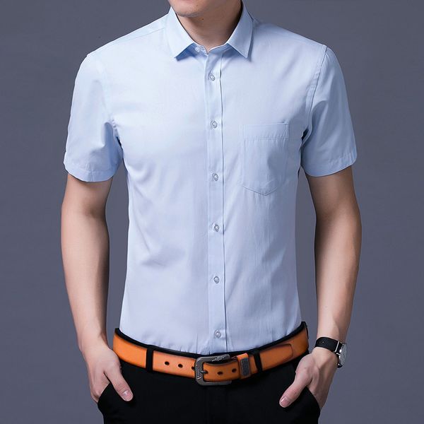 summer shirt short sleeve men's slim middle-aged and korean leisure trend 2020 new young men, White;black
summer shirt short sleeve men's slim middle-aged and korean leisure trend 2020 new young men, White;black