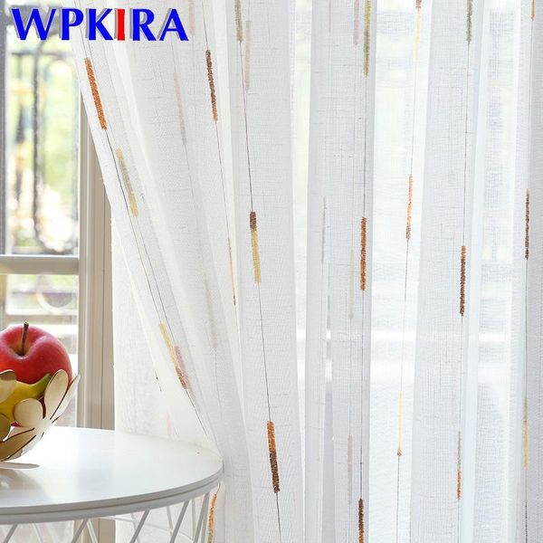 colorful embroidered line tulle curtain window screen modern simplicity white voile curtain for living room kitchen gauze m202d3
colorful embroidered line tulle curtain window screen modern simplicity white voile curtain for living room kitchen gauze m202d3