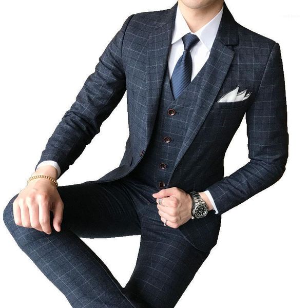 jackets + vest + pants ) nice new boutique fashion plaid mens formal suit groom wedding suits / male plaid business suits mens1, White;black
jackets + vest + pants ) nice new boutique fashion plaid mens formal suit groom wedding suits / male plaid business suits mens1, White;black