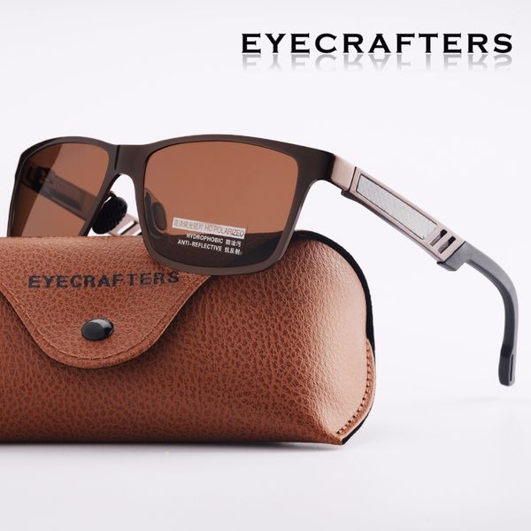 eyecrafters brown designer men's aluminum polarized sunglasses mens driving mirrored sun glasses retro vintage square eyewear
eyecrafters brown designer men's aluminum polarized sunglasses mens driving mirrored sun glasses retro vintage square eyewear