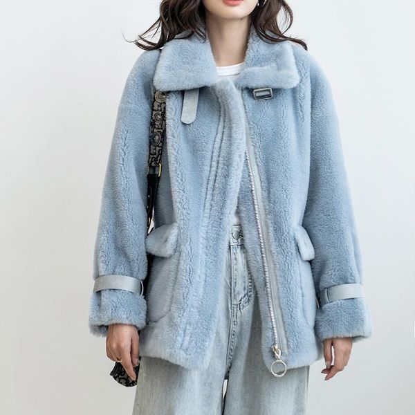 100% autumn 2020 winter wool jacket women real fur coat female sheep shearing coats vintage korean warm fur hiver lw2110, Black
100% autumn 2020 winter wool jacket women real fur coat female sheep shearing coats vintage korean warm fur hiver lw2110, Black