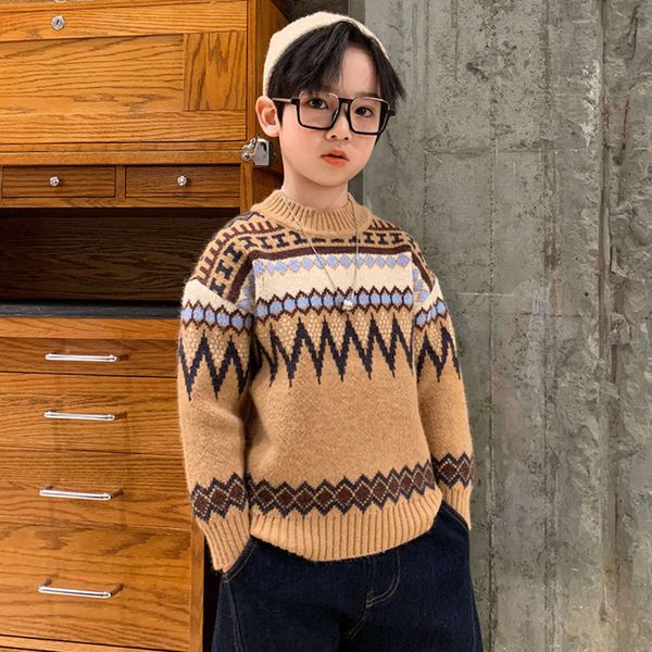 sweater pullover 2020 new zhongda children's 10 korean fashion autumn and winter boys' base shirt, Blue
sweater pullover 2020 new zhongda children's 10 korean fashion autumn and winter boys' base shirt, Blue